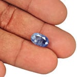 6.37-Carat Unheated Intense Blue Kashmir Sapphire (GRS / GIA)