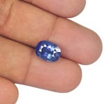 6.80-Carat Eye-Clean Velvety Intense Cornflower Blue Sapphire