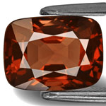 3.01-Carat Flawless Dark Orange Cushion-Cut Spinel from Burma