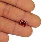 3.01-Carat Flawless Dark Orange Cushion-Cut Spinel from Burma