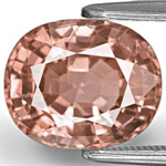 3.87-Carat Eye-Clean Peachy Pink Spinel from Burma (Unheated)