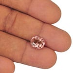 3.87-Carat Eye-Clean Peachy Pink Spinel from Burma (Unheated)