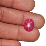 6.51-Carat Deep Pinkish Red Vietnam Star Ruby (Sharp 6-Ray Star)