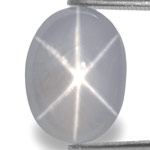 14.70-Carat Bluish White Star Sapphire from Ceylon (Sharp Star)