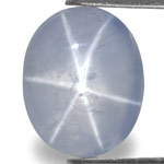 16.94-Carat Light Blue Sri Lankan Star Sapphire with Sharp Star