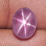 6.20-Carat Soft Pinkish Violet Star Sapphire from Sri Lanka