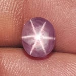 2.63-Carat Greyish Pink Star Sapphire from Sri Lanka (Unheated)