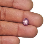 2.63-Carat Greyish Pink Star Sapphire from Sri Lanka (Unheated)