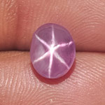 2.15-Carat Violetish Pink Oval-Cut Star Sapphire from Sri Lanka