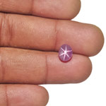 2.15-Carat Violetish Pink Oval-Cut Star Sapphire from Sri Lanka