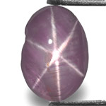 2.88-Carat Greyish Violet Star Sapphire from Ceylon (Sharp Star)