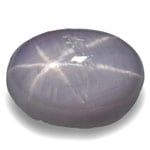 2.73-Carat Unheated Violetish Grey Sri Lankan Star Sapphire