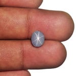 2.73-Carat Unheated Violetish Grey Sri Lankan Star Sapphire