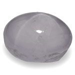 3.06-Carat Soft Purplish White Star Sapphire with Sharp Star