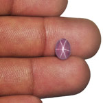 2.32-Carat Purplish Pink Star Sapphire with Sharp 6-Ray Star