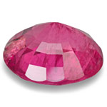 4.24-Carat Lustrous Intense Pink Oval-Cut Rubellite Tourmaline