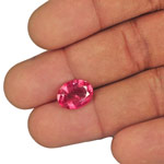 3.92-Carat AIGS-Certified Natural Deep Pink Rubellite Tourmaline