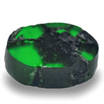 0.86-Carat Oval-Cut Royal Green Trapiche Emerald from Colombia