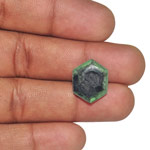 8.18-Carat Natural & Untreated Colombian Trapiche Emerald