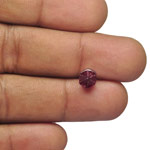 2.46-Carat Deep Magenta Red Trapiche Ruby from Mogok, Burma