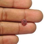 1.28-Carat Natural & Untreated Oval-Cut Burmese Trapiche Ruby