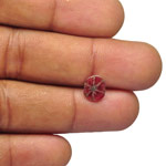 1.04-Carat Natural & Unheated Pinkish Red Trapiche Ruby