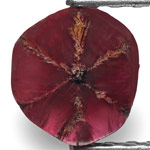 1.73-Carat Splendid Magenta Red Trapiche Ruby with Clear Spokes