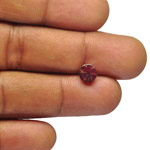 1.73-Carat Splendid Magenta Red Trapiche Ruby with Clear Spokes