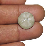 15.60-Carat Greyish White Trapiche Sapphire from Burma