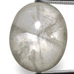 15.70-Carat Greyish White Trapiche Sapphire from Burma