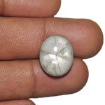 15.70-Carat Greyish White Trapiche Sapphire from Burma