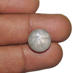 10.96-Carat Light Grey Trapiche Sapphire from Burma (Unheated)