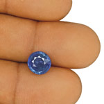 3.31-Carat IGI-Certified Unheated Intense Blue Burmese Sapphire