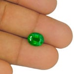 3.49-Carat Rich Velvety Royal Green Emerald from Zambia