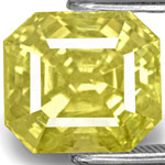 6.12-Carat GIA-Certified Unheated Bright Yellow Ceylon Sapphire