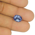 6.42-Carat Unheated Intense Blue Sapphire from Sri Lanka