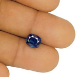 3.47-Carat IGI-Certified Deep Blue UH Kashmir-Origin Sapphire