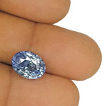 6.48-Carat GIA-Certified Unheated Oval-Cut Sapphire from Kashmir