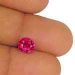 2.68-Carat Unheated Vivid Pinkish Red Cushion-Cut Burmese Ruby