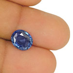 3.26-Carat GIA-Certified Unheated Deep Blue Kashmir Sapphire