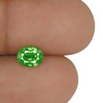 1.07-Carat Lustrous Intense Green Eye-Clean Tsavorite Garnet