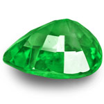 0.72-Carat Pear-Shaped Vivid Green Tsavorite Garnet from Kenya