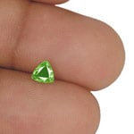 0.49-Carat Trilliant-Cut Tsavorite Garnet from Tsavo Mines