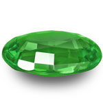 0.69-Carat VVS-Clarity Deep Green Oval-Cut Tsavorite Garnet