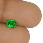 1.03-Carat Oval-Cut Intense Green Tsavorite Garnet from Kenya