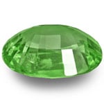 0.75-Carat Pastel Green Oval-Cut Tsavorite Garnet from Kenya