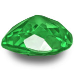 0.74-Carat Flawless Pear-Shaped Deep Green Tsavorite Garnet