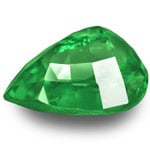 0.96-Carat Fiery Neon Green Pear-Shaped Tsavorite Garnet