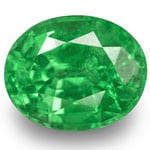 0.89-Carat Oval-Cut Bright Green Tsavorite Garnet from Kenya