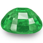 0.89-Carat Oval-Cut Bright Green Tsavorite Garnet from Kenya